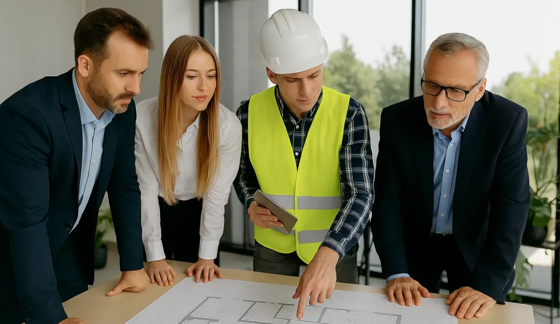 Team di tecnici specializzati che offre consulenza e soluzioni su misura per progetti edili