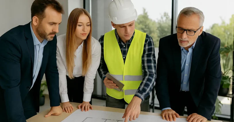 Team di tecnici specializzati che offre consulenza e soluzioni su misura per progetti edili